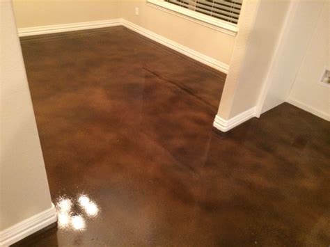 Concrete Stain Brown Tones Abilene Texas Solid Impressions Floor