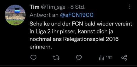 Vert On Twitter Er Will Einen Fcn Fan Damit Fronten Dass Der Fcn