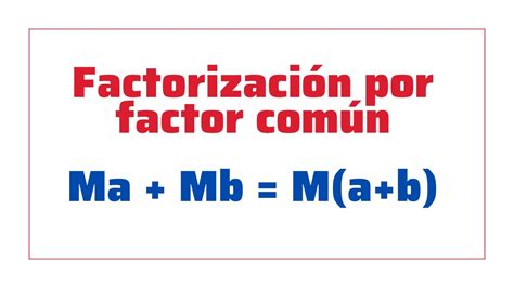 Factorización por factor común Ejemplos resueltos y procedimiento paso