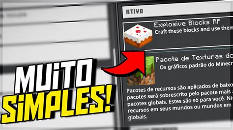 Como Baixar E Instalar Addons No Minecraft Bedrock Youtube