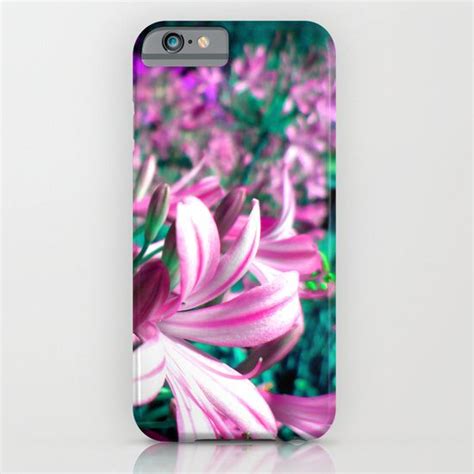 Pink And Blue Flowers Iphone And Ipod Case By I Amerika Pink And Blue Flowers Pink Pink Floral