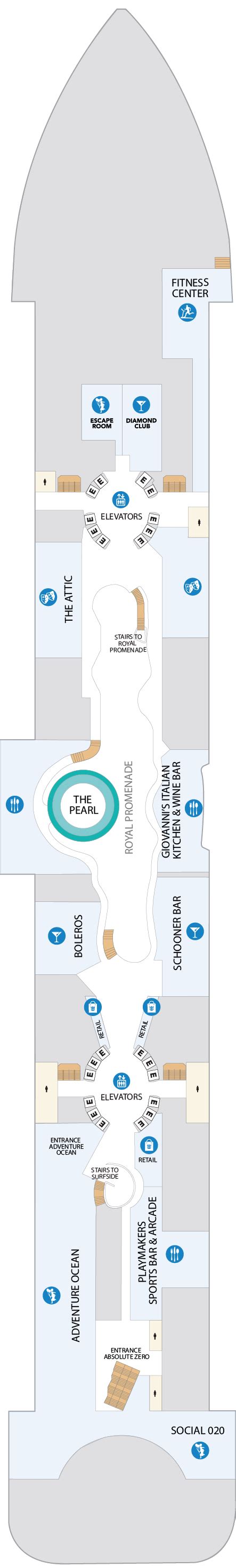 Icon Of The Seas Plano Del Barco Planet Cruise ES