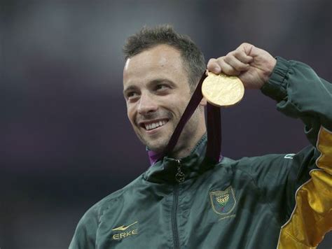 Oscar Pistorius Salutes Crowd He Collects Editorial Stock Photo Stock