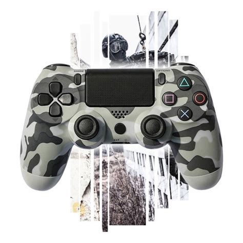 Controle Ps4 Dualshoc Sem Fio Camuflado Compatível Playstation 4 pc