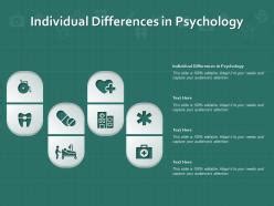 Individual Differences In Psychology Ppt Powerpoint Presentation Show