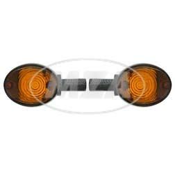 Lenkerblinkleuchte Carboneffekt oranges Glas für Simson KR51 1 KR51