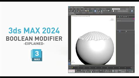 3ds Max 2024 Boolean Modifier YouTube