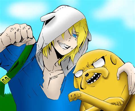 Adventure Time Finn And Jake By Dolce94 Coloured By Brettyboy14 On