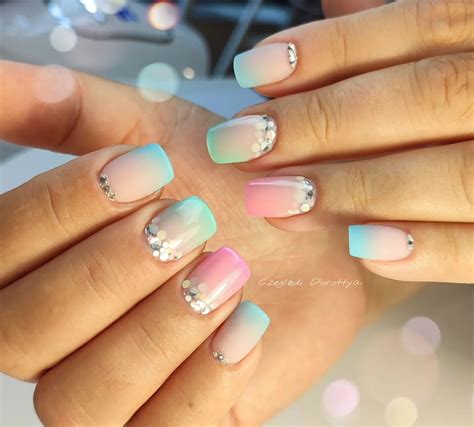 French Ombre Nails With Glitter 37 Manicure Ideas Not Just For Christmas