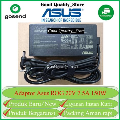 Jual Adaptor Charger Asus Rog G531 G531g G531gt 20v 75a 150w Original Shopee Indonesia