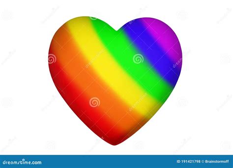 Heart In Lgbtq Colrs And White Mockup Blank On Wooden Background