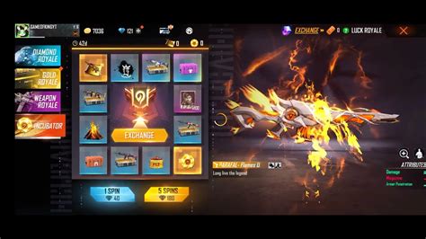 Immortal Ragers Parafal Gun Skin Incubator Free Fire Immortal Ragers