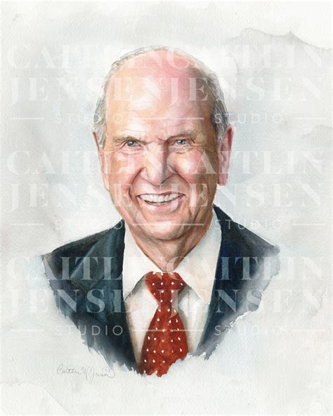 Russell M. Nelson Portrait Prophet LDS General Conference - Etsy