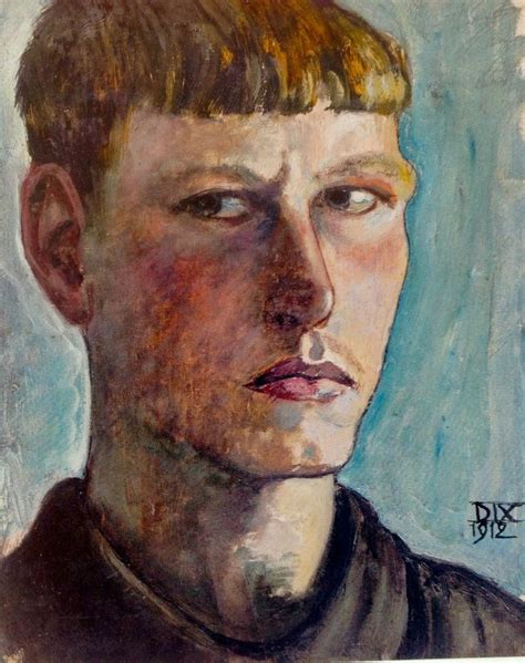 Self Portrait Otto Dix 1912 Portrait Art Portrait Painting Self