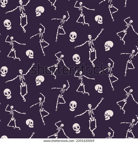 Spooky Scary Halloween Seamless Pattern On Stock Vector Royalty Free 2201620069 Shutterstock