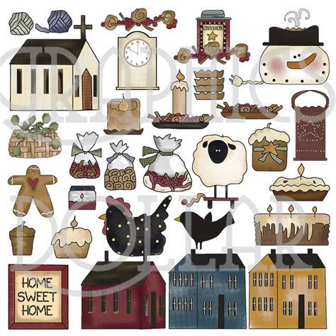 Primitive Mini Clip Art Collection Clip Art Library