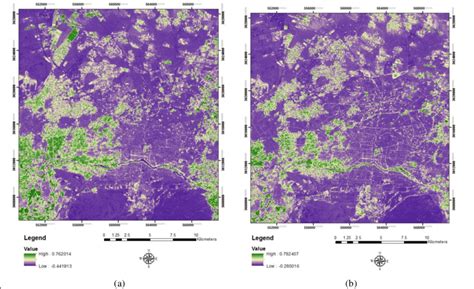 NDVI Layers For A 1998 And B 2014 Node Years Bi Temporal LST