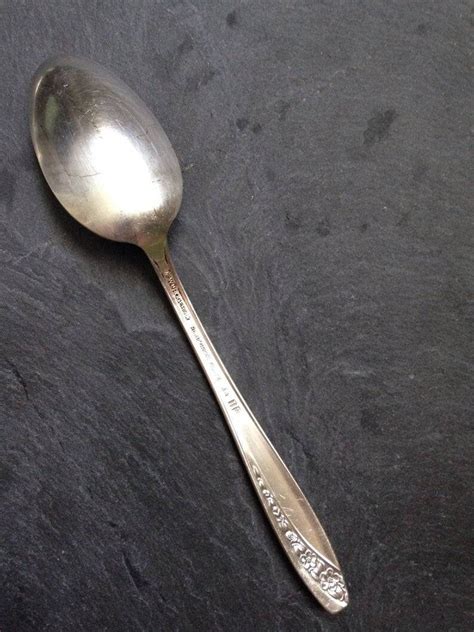 Vintage Teaspoon Set Of Wm Rogers Starlight Pattern