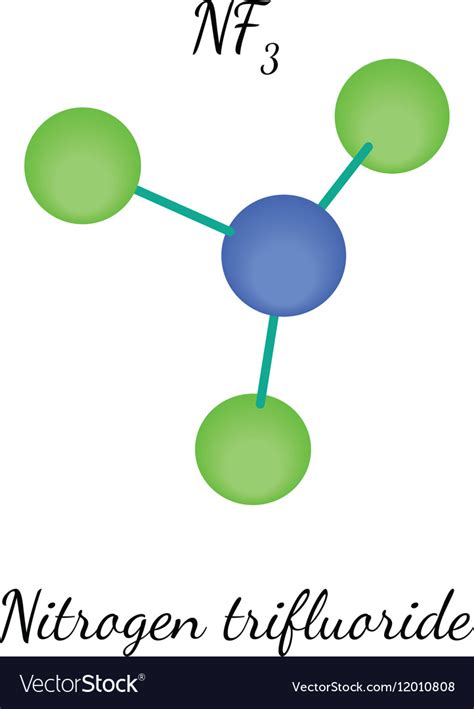 Nitrogen Trifluorid Nf3 Molecule Royalty Free Vector Image 59 Off