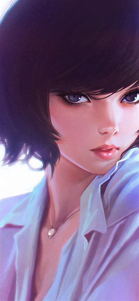 Iphonex Arte Ilya Kuvshinov Cara Chica Ilust Animaci N Fondo De