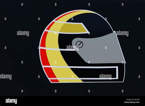 Formula One Motor Racing - Drivers' Helmets Stock Photo - Alamy