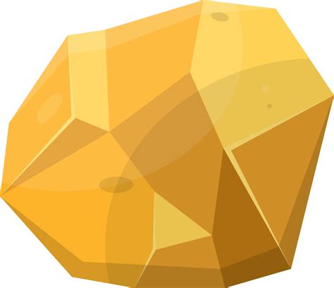 Gold stones and boulders in cartoon style 8853142 PNG