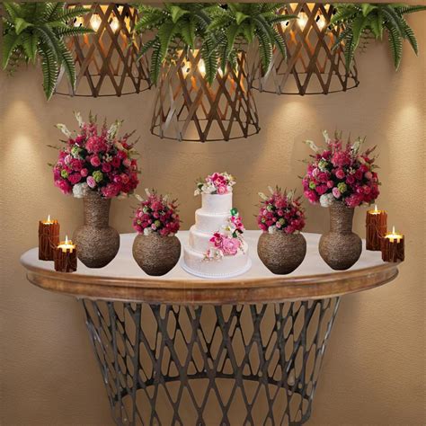 Vasos Decorados Para Casamento - 4 vasos rustico boho para plantas , vasos para casamento | Shopee Brasil