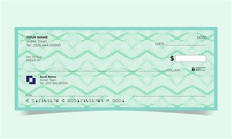 Premium Vector | Blank check, bank cheque design, vector format