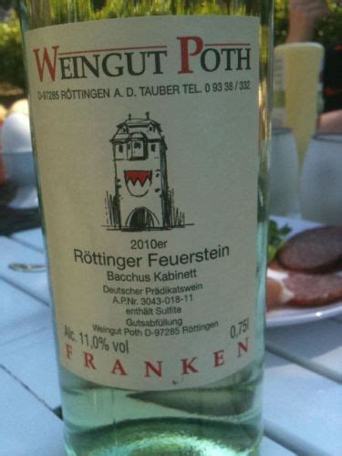 Poth Röttinger Feuerstein Bacchus Kabinett Vivino US