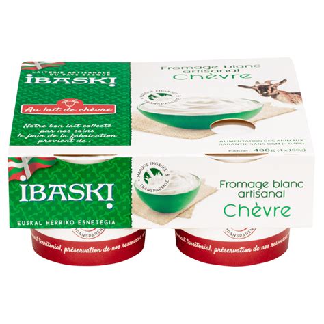 Fromage blanc artisanal chèvre nature IBASKI