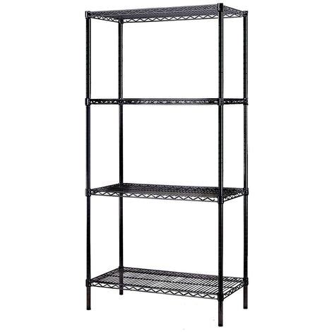 Scaffale Ripiani Acciaio Inox Mobile Libreria Multiuso X X