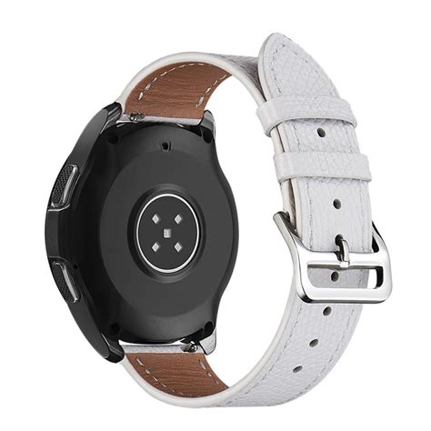 Samsung Galaxy Watch Mm Mm Pro Mm Skinn Klokkereim Hvit