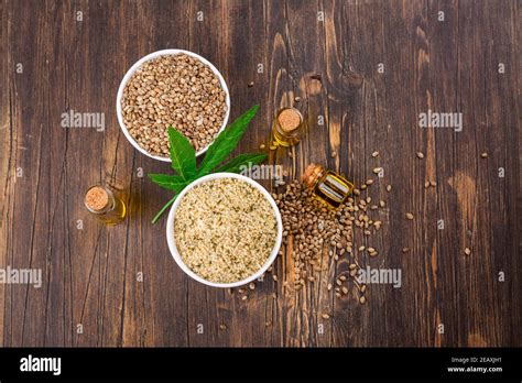 Organic hemp seeds Stock Photo - Alamy