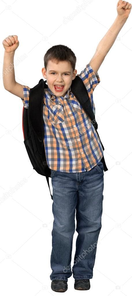 Adorable Little Kid With Backpack Stock Photo By ©billiondigital 118551956