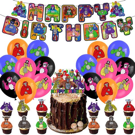 3244 Piece Gorilla Tag Themed Birthday Party Decorations Set Etsy In