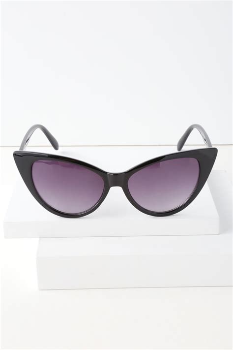 Chic Black Sunglasses Cat Eye Sunglasses Cat Eye Sunnies Lulus