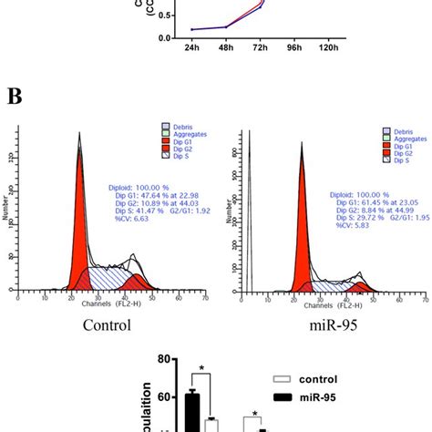 Effect Of Mir Mimics On C C Cell Proliferation And Cell Cycle A