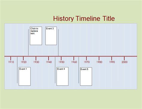 History Timeline Template