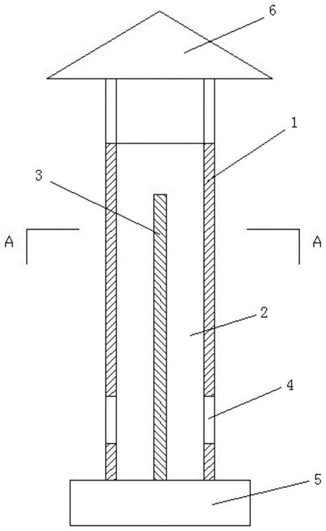 一种燃气锅炉用多烟道共用烟囱及排烟系统的制作方法 2