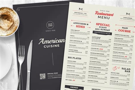 Bbq Barbecue Restaurant Menu Templates Psd Ai Indd Brandpacks