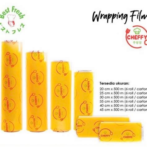 Jual Cheffy Wrapping Roll Cm X Meter Wrap Plastik Kemasan