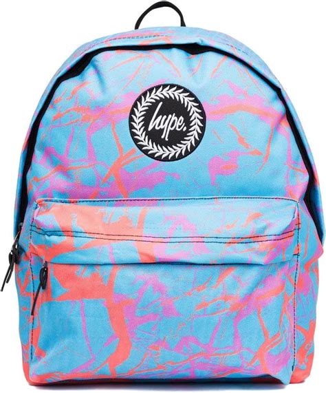 Hype Backpack Rucksack School Bag For Girls Boys Marble Pastel