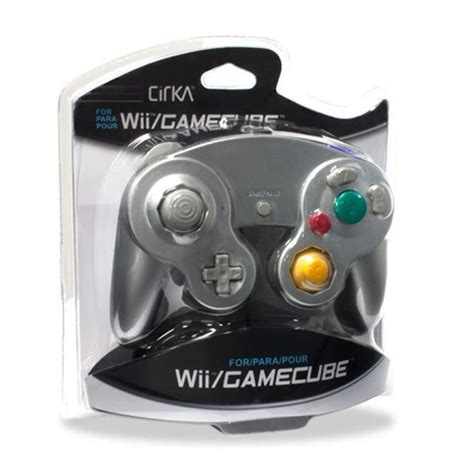 Amazon CirKa Wired Controller For GameCube Wii Silver Video Games