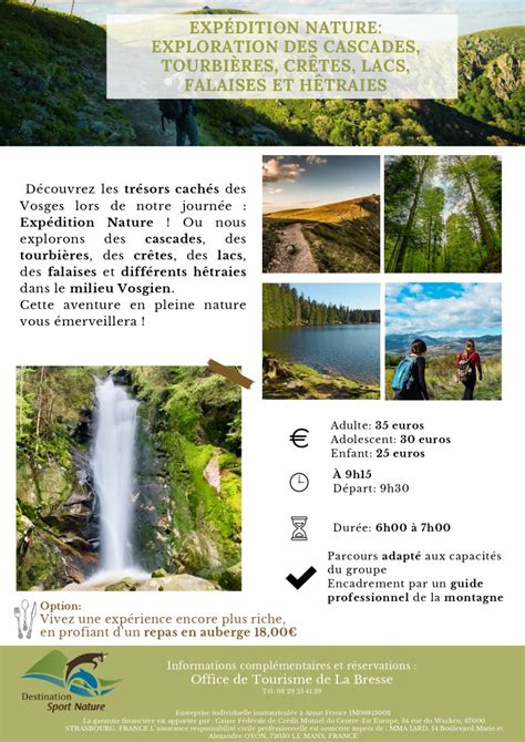 Exp Dition Nature Exploration Des Cascades Tourbi Res Cr Tes Lacs