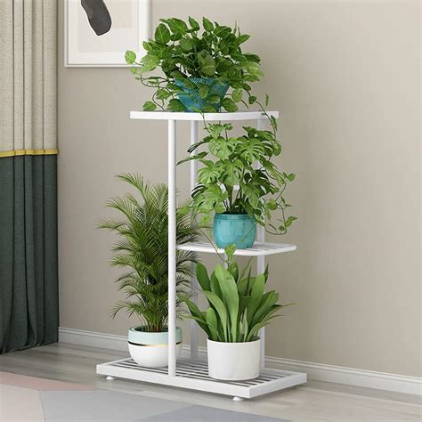 Soporte De Metal Para Plantas De 3 Niveles Para Plantas De Interior Y