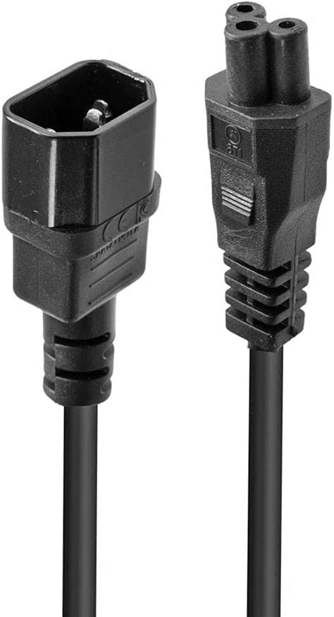 Kenable Iec Plug C To Cloverleaf Plug C Converter Adapter Power