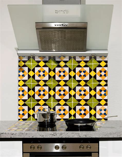 Indian Tiles Kitchen Splashback