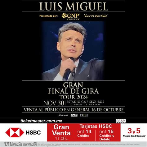 Luis Miguel En Estadio GNP Este Es El Precio De Los Boletos Para El