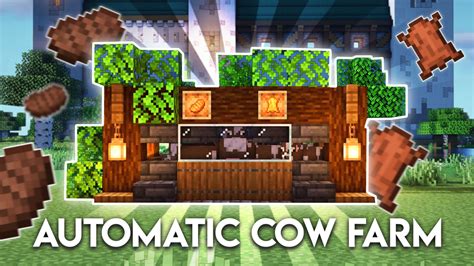 Minecraft : Automatic Cow Farm | Chop-Up Gamer | Minecraft farm, Minecraft automatic farm ...