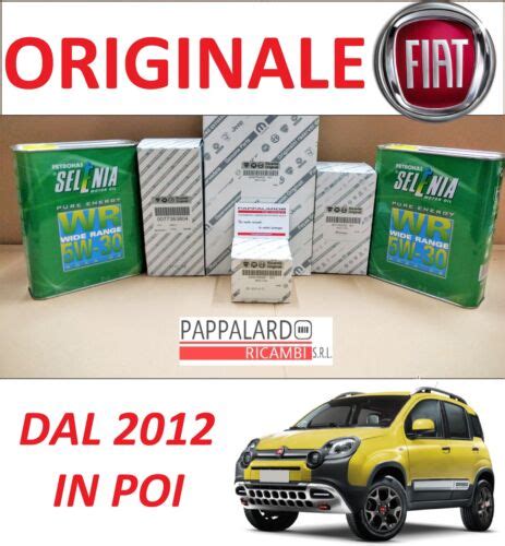 KIT TAGLIANDO 3 FILTRI ORIGINALI OLIO SELENIA FIAT PANDA 4X4 CROSS 0